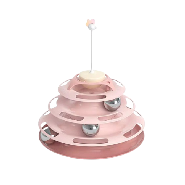 Saas Cat Tower Playing Toy No#1 (Pink)