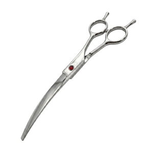 7.5 Inch Silver Curved Scissor-Left Hand