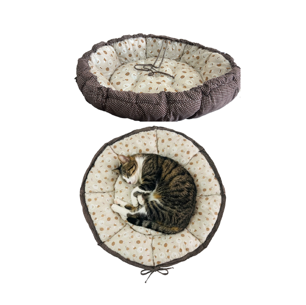 Pet Round Bed 2 in one Large (85x85x17 CM)
