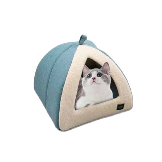 Saas Cat House Medium 42x42x36 CM (Blue)