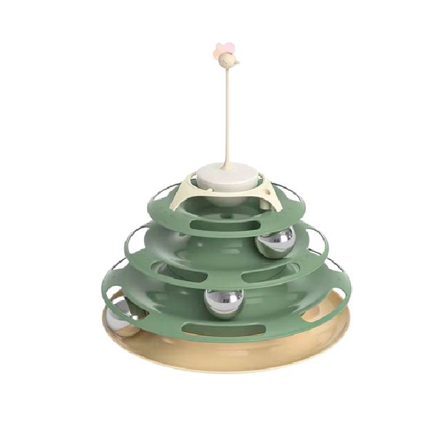 Saas Cat Tower Playing Toy No#1 (Green)