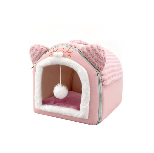 Saas Cat House Bed 40x35x35 CM - Pink