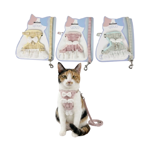Saas Fancy Cat Harness + Leash Set (3)