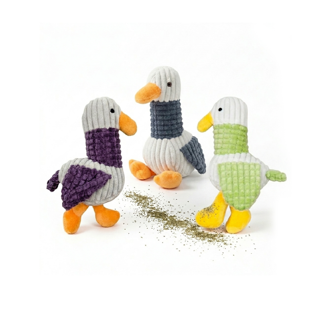 Saas Cat Plush Catnip Fill Toy Duck 10x15 CM