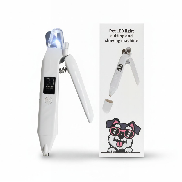 Pet Hair Trimmer +Clipper Rechargeable LED