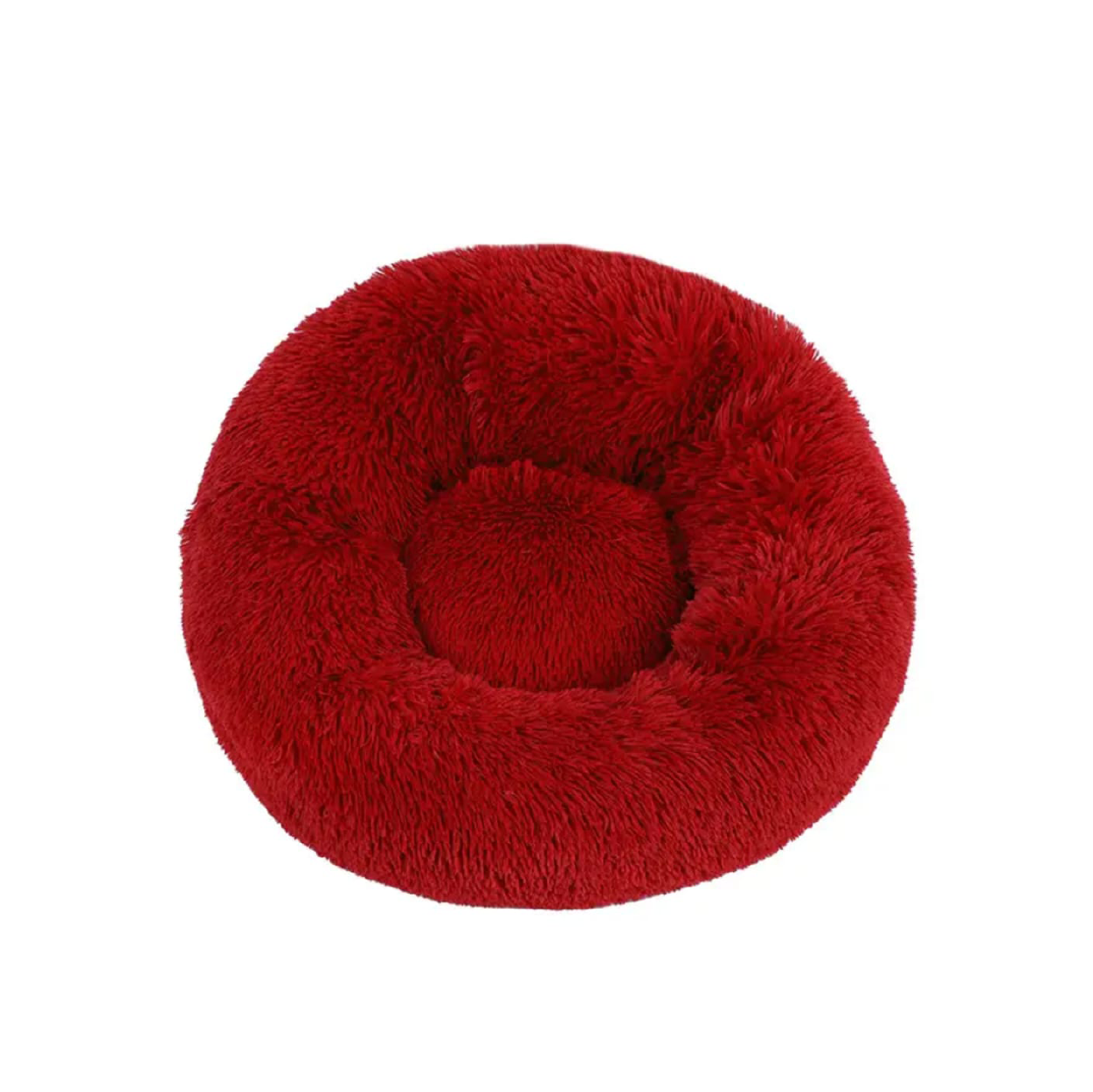 Saas Donut Pluffy Pet Bed (Rose Red)